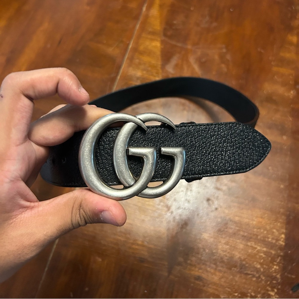 Gucci Double G Black Belt